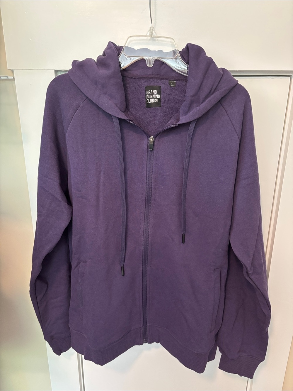 Unisex Purple Full-Zip Hoodie Size Large New with tags